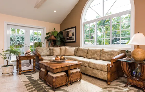 Design, style, living room, interior, villa