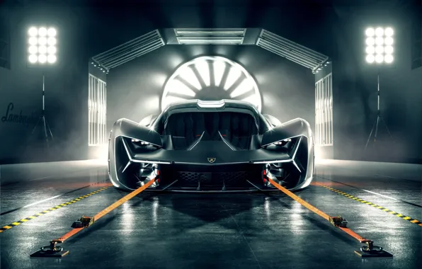 Lamborghini, Light, Front, View, Hypercar, Terzo Millennio