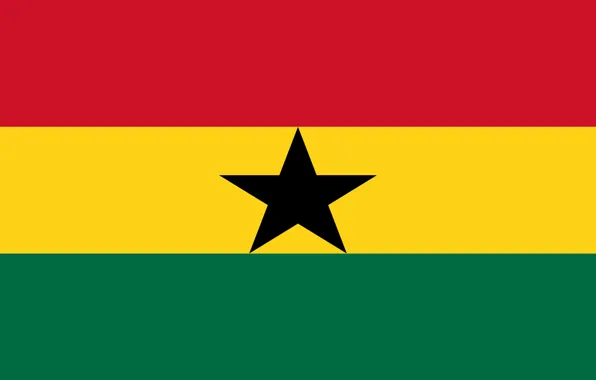 Звезда, Флаг, Гана, Ghana