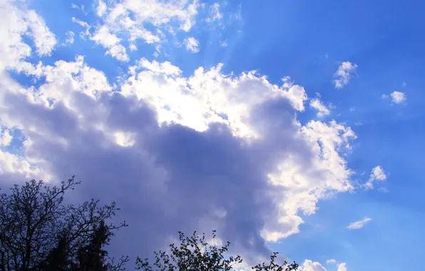 Sky, cloud, sun