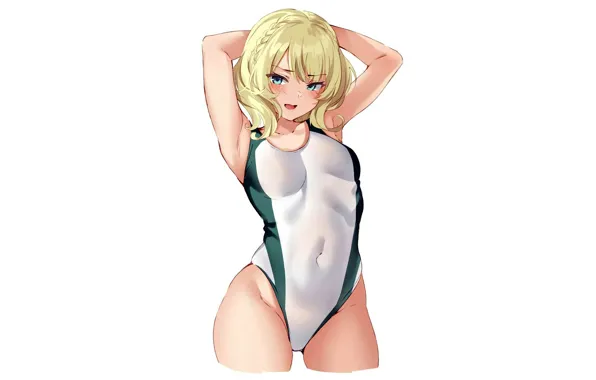 Girl, sexy, boobs, anime, beautiful, short hair, pretty, erotic