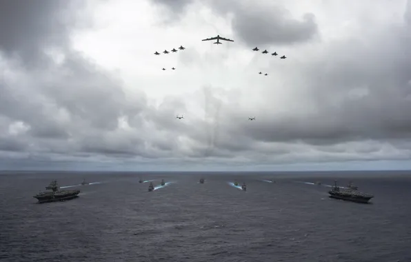 Море, оружие, George Washington, Carl Vinson, Carrier Strike Groups