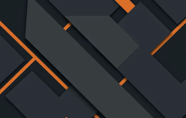 Линии, абстракция, геометрия, black, design, orange, material