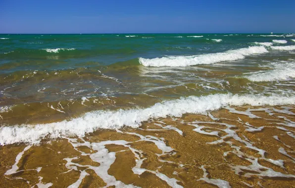 Картинка море, волны, лето