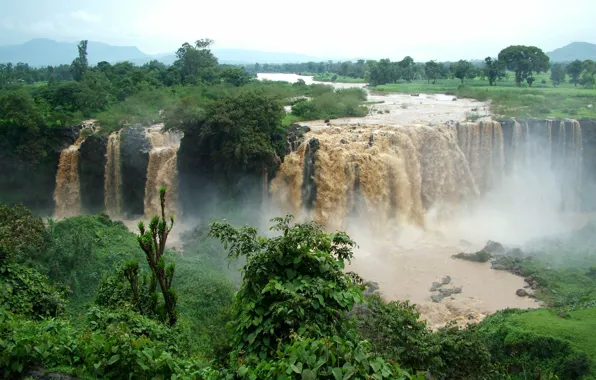 Водопад, Эфиопия, Blue Nile Waterfall