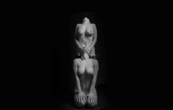 Грудь, девушка, темно