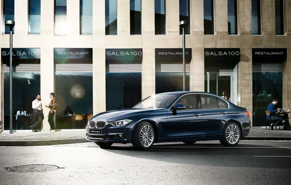 Bmw, blue, luxury, 3 series, 3er