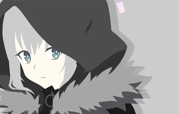 Взгляд, девушка, капюшон, Gray, Lord El-Melloi II Case Files: Rail Zeppelin Grace