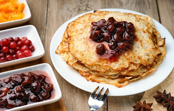 Блины, выпечка, сладкое, варенье