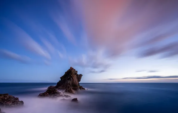 Море, скала, Португалия, Мадейра