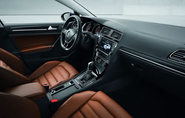 Golf, leather, interior, hatchback