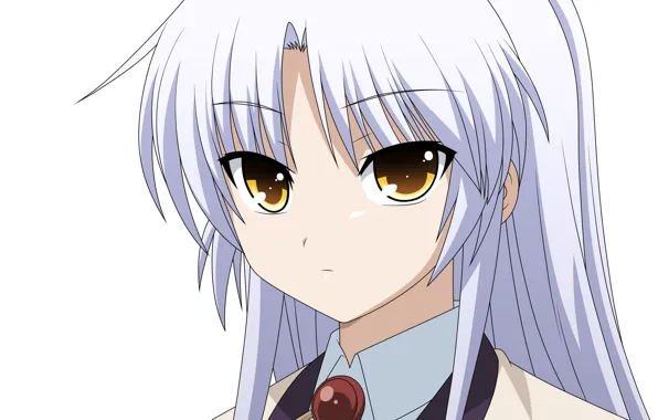 Взгляд, портрет, девочка, Angel Beats