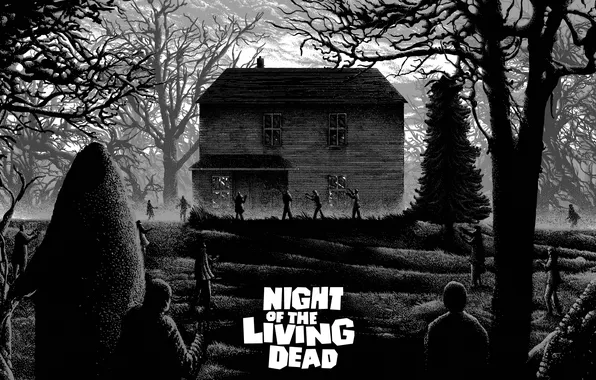 House, zombies, night of the living dead