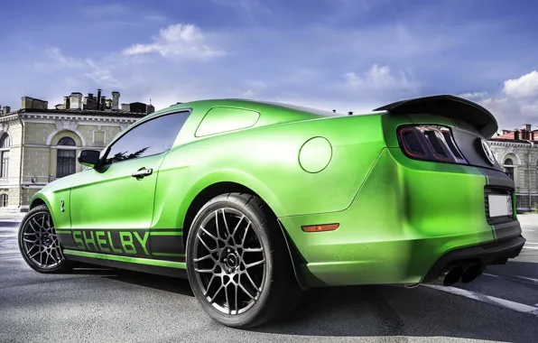 Картинка Mustang, Ford, Shelby, Форд, Мустанг, Green, 302, Boss