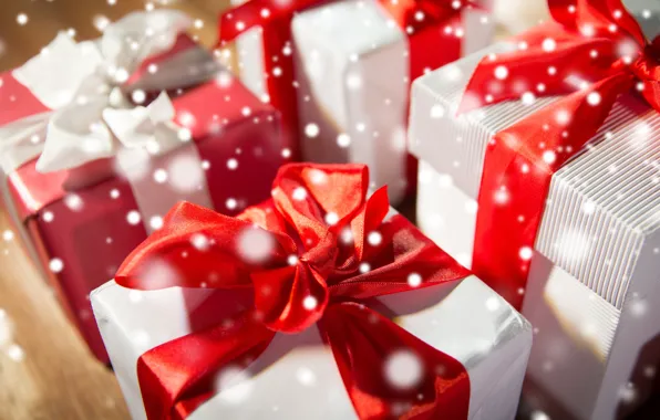 Подарки, box, celebration, bow, gifts