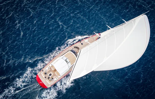 Sea, custom, B-116-01, sail test in Malta, Baltic Yachts, superyacht Doryan