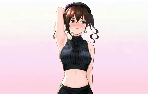 Girl, sexy, brown hair, anime, beautiful, short hair, pretty, attractive