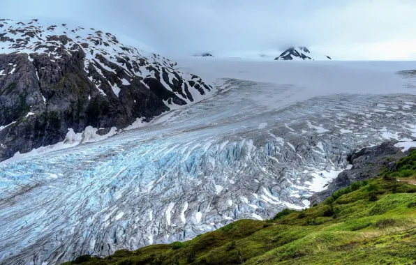 Картинка Alaska, nature, Harding Icefield, Kenai Fjord
