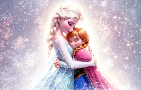 Frozen, Movies, Anna, Elsa, Together, Surreal