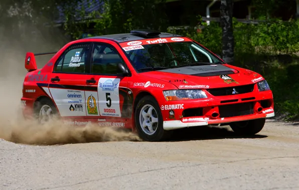 Красный, Авто, Спорт, Гонка, Mitsubishi, Red, WRC, Rally