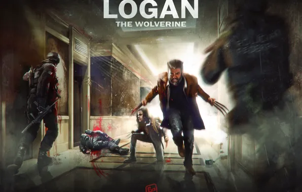 Wolverine, Hugh Jackman, X-Men, Logan, Marvel Comics, Movie, X-23, by Giulio Perez