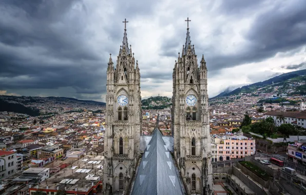 Картинка церковь, Эквадор, Basílica del Voto Nacional, Кито