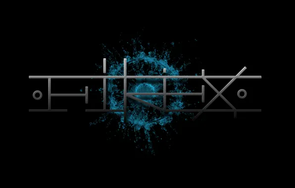 Вода, металл, надпись, всплеск, логотип, FireX