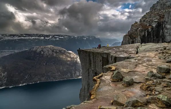 Norway, Preikestolen, Скала-кафедра, Прекестулен, Кафедра проповедника