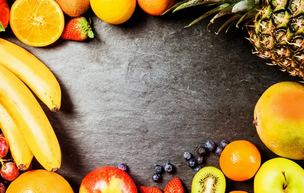Картинка фрукты, fresh, fruits, ассорти