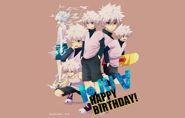 Фон, парень, Killua Zoldyck, Киллуа, Охотник х Охотник