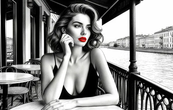 Girl, white, black, woman