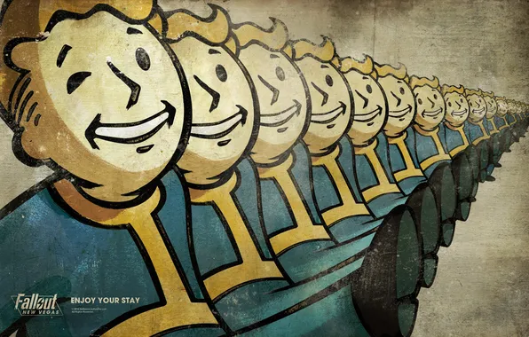 Картинка Fallout, New Vegas, шаг, стройный, Vault-boy