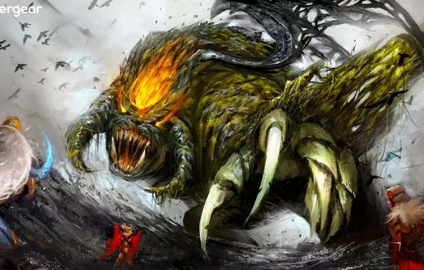 Монстр, когти, by Panda