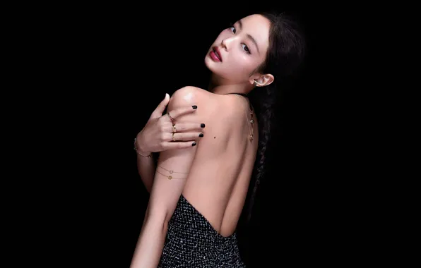 Обои для рабочего стола, kpop, blackpink, блэкпинк, корейская певица, kim jennie, ким дженни, 16x9
