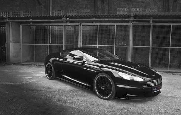 Чёрный, Aston Martin, DBS, астон мартин, black