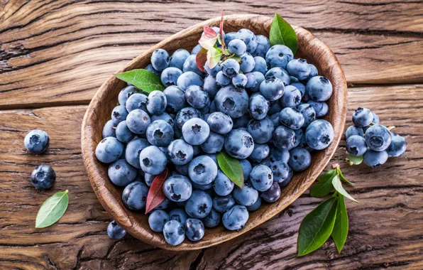 Ягоды, черника, корзинка, fresh, blueberry, голубика, berries
