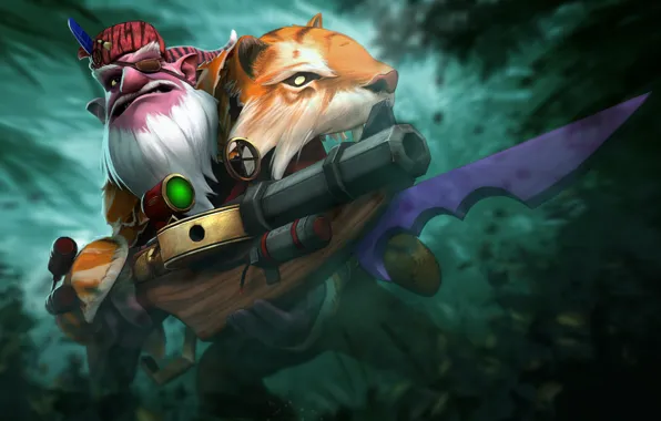 Оружие, арт, шкура, Dota 2, Sniper, Kardel Sharpeye, Luches, The Great Jaeger