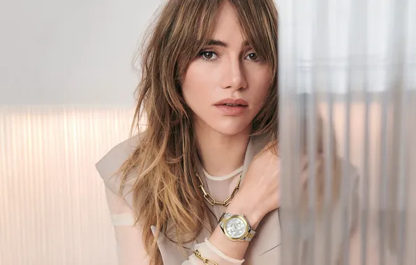 Девушка, лицо, фото, модель, часы, Suki Waterhouse