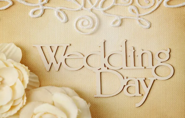 Картинка цветы, кольца, свадьба, flowers, background, day, ring, soft