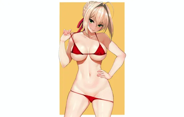 Girl, sexy, boobs, anime, beautiful, short hair, pretty, erotic