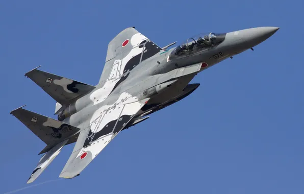 Картинка небо, оружие, самолёт, Douglas F-15DJ Eagle