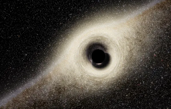 Картинка космос, Black Hole, Чёрная дыра, область пространства-времени