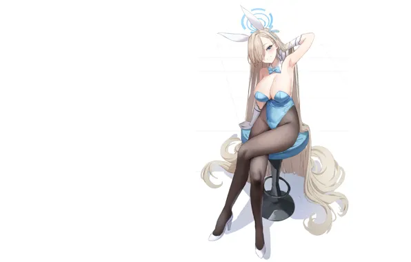Girl, hot, sexy, long hair, black stockings, anime, stockings, pretty