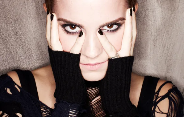 Картинка глаза, взгляд, актриса, Эмма Уотсон, Emma Watson