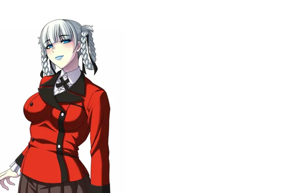 Girl, anime, japanese, oppai, bishojo, Kakegurui, Compulsive Gambler, Kirari Momobami