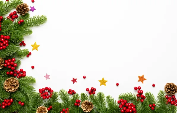 Картинка украшения, ягоды, Новый Год, Рождество, Christmas, New Year, decoration, xmas