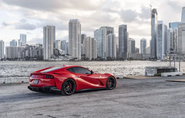 Car, wallpaper, Ferrari, supercar, Superfast, 812
