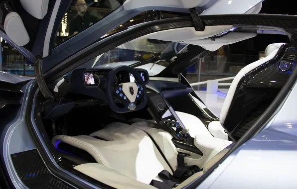 Интерьер, interior, гиперкар, салон автомобиля, hypercar, Aspark Owl