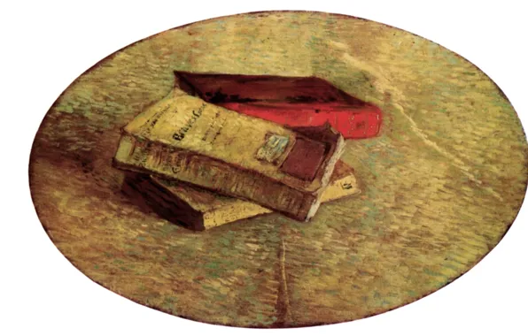 Картинка Vincent van Gogh, Still Life with, Three Books