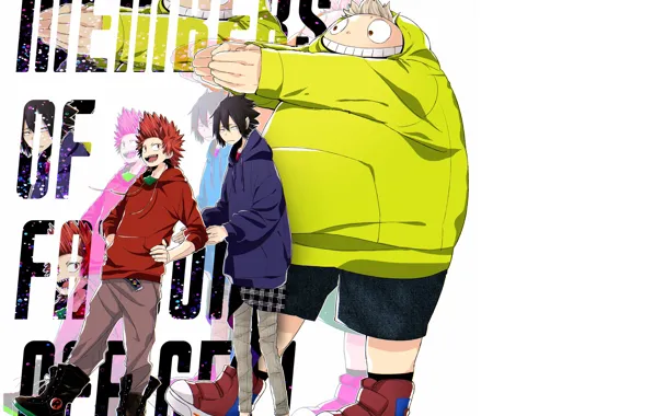 Boku no Hero Academia, My Hero Academia, Amajiki Tamaki, Kirishima Eijirou, Dandel, Toyomitsu Taishiro
